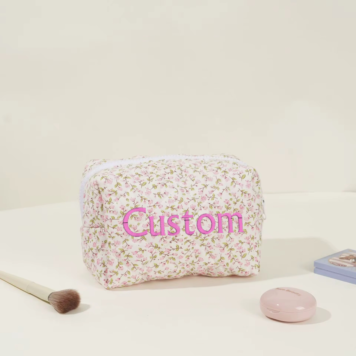 Bloom cosmetic pouch