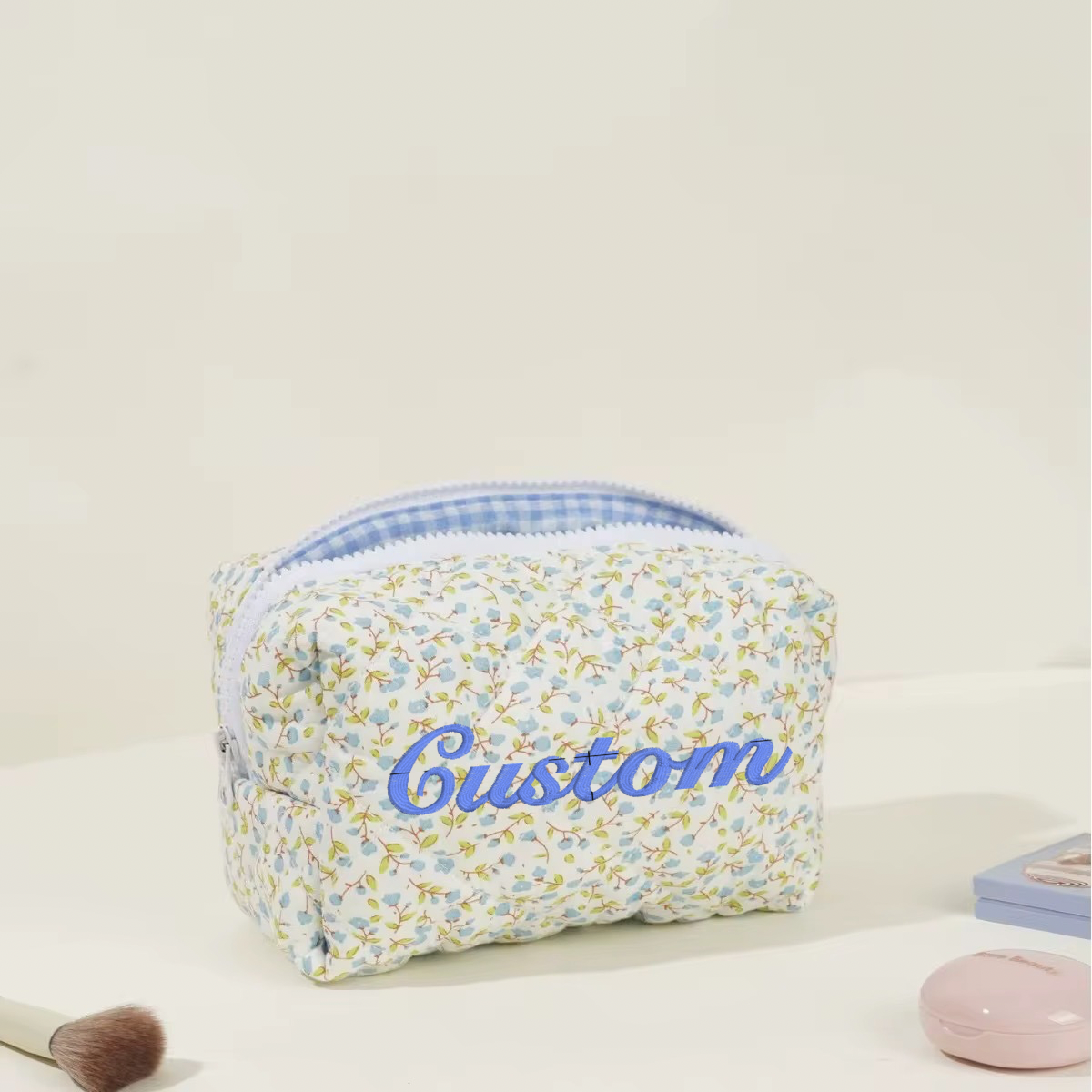 Bloom cosmetic pouch