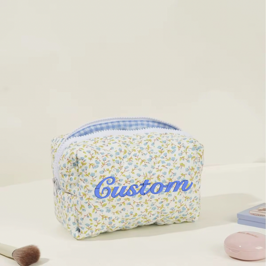 Bloom cosmetic pouch