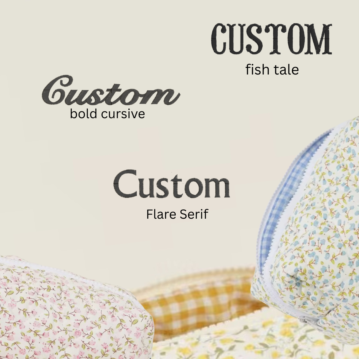 Bloom cosmetic pouch